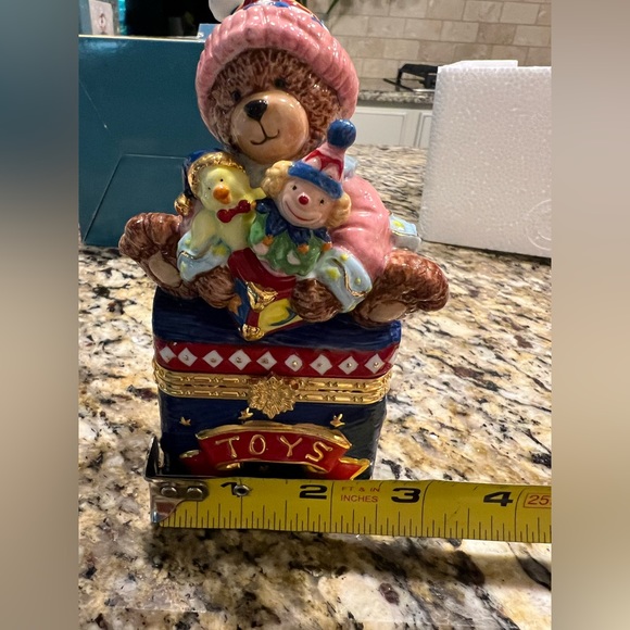 Vtg. Traditions Christmas Teddy Bear Keepsake Box - Picture 12 of 14